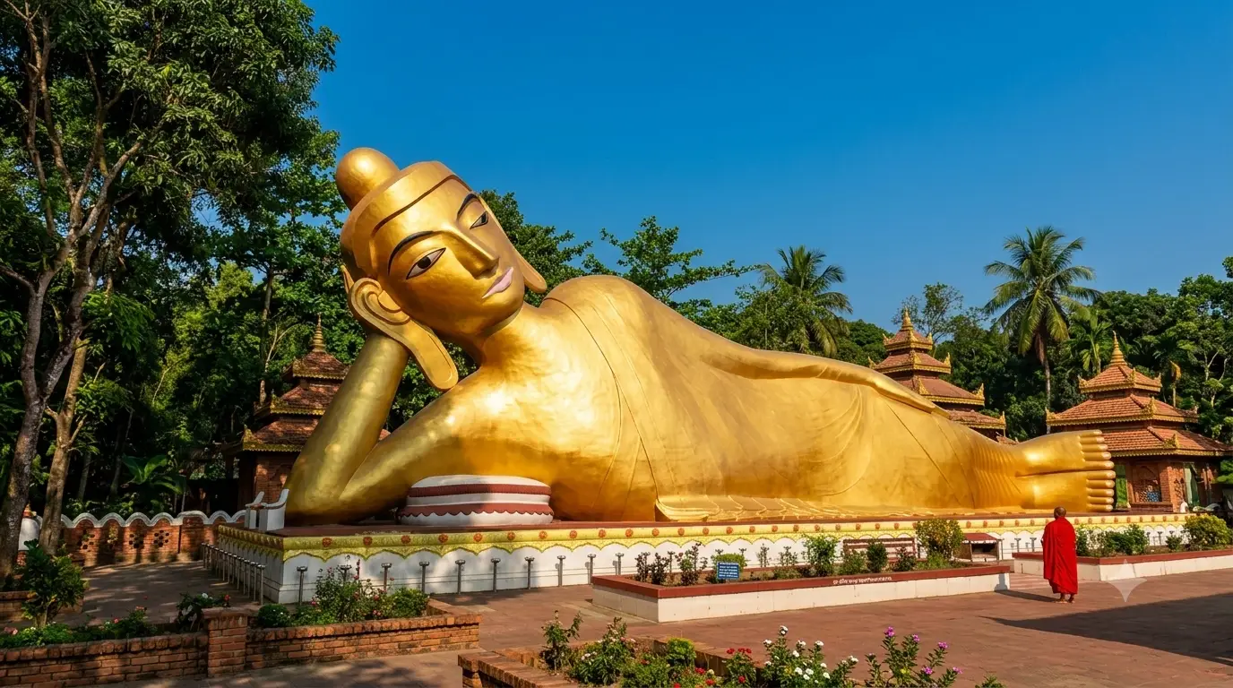 See the Buddha Statues at Ramu Buddhist Village