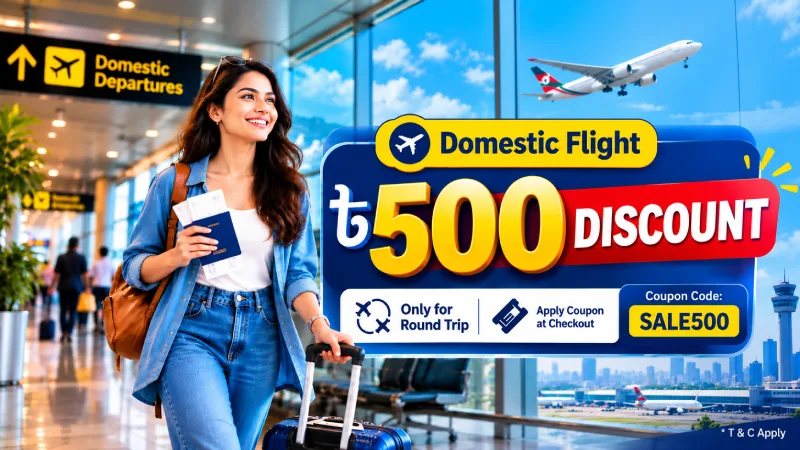 Bangladesh Domestic Flight Offer | ৳500 OFF Round Trip