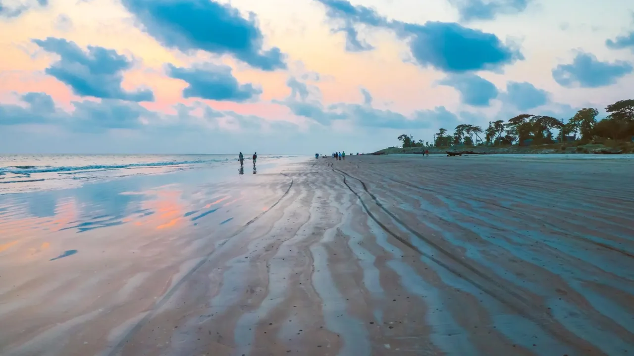 Kuakata A sea beach known for both sunrise and sunset views