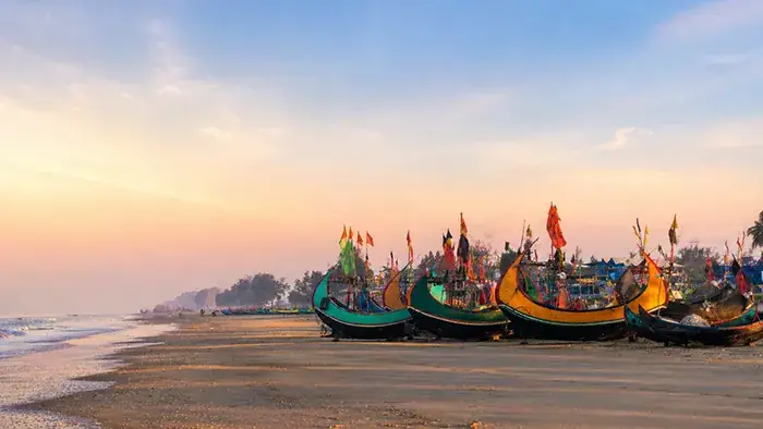 Cox's Bazar beach at sunrise Bangladesh