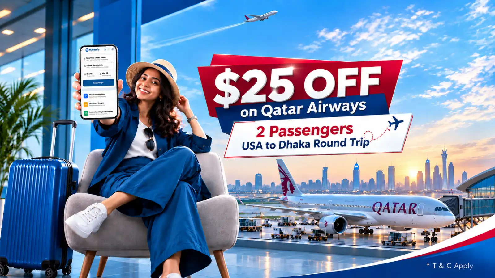 Dallas to Dhaka offer