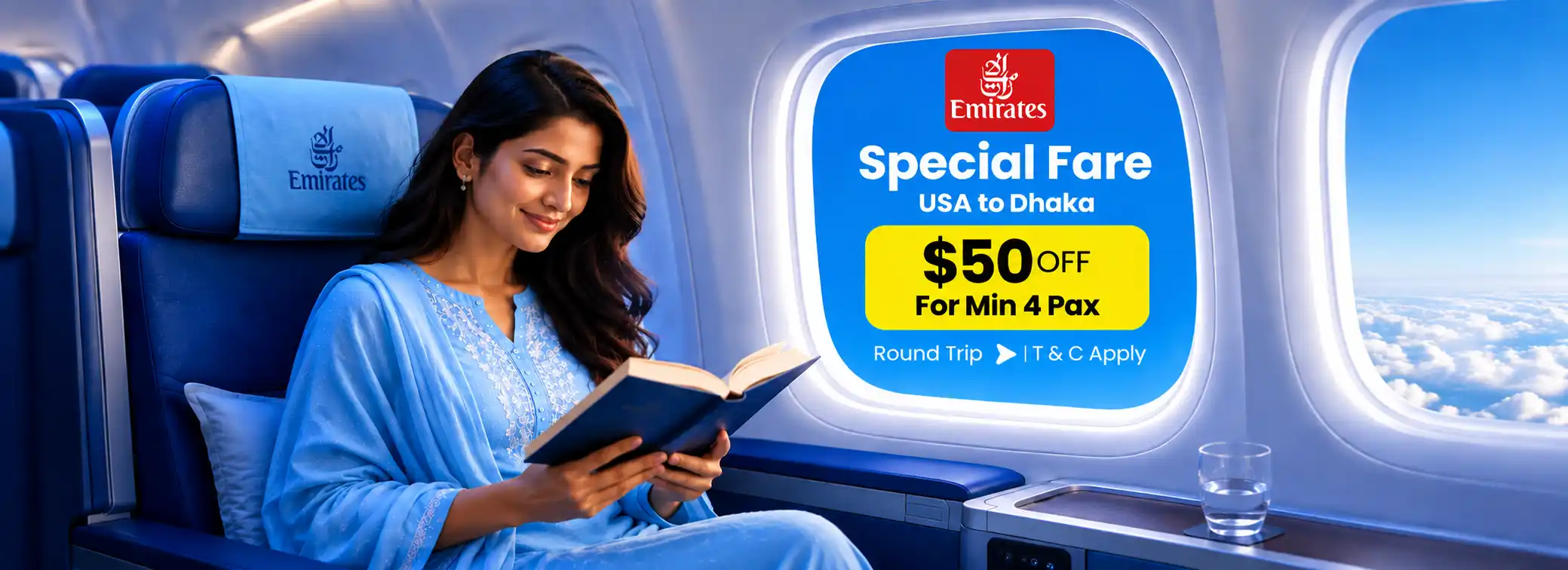 Miami to Dhaka offer